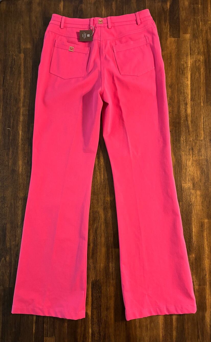 St. John Sport Women’s 12 Pants 31 x 34 Cotton Stretch Trouser High Rise